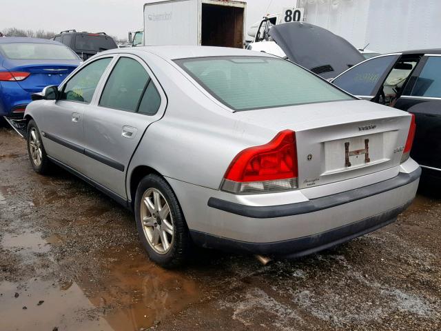 YV1RS61T632241397 - 2003 VOLVO S60 SILVER photo 3
