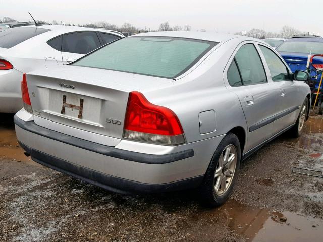 YV1RS61T632241397 - 2003 VOLVO S60 SILVER photo 4