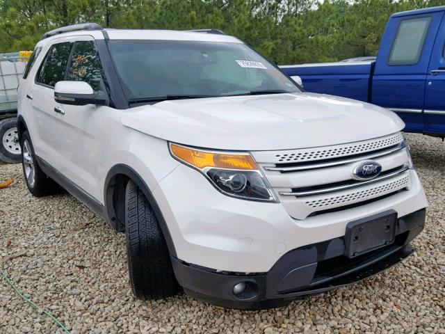 1FM5K7F85DGA16418 - 2013 FORD EXPLORER L WHITE photo 1