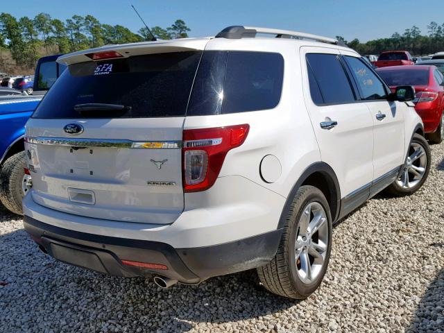 1FM5K7F85DGA16418 - 2013 FORD EXPLORER L WHITE photo 4