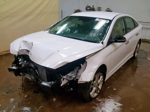 5NPE34AF4JH608101 - 2018 HYUNDAI SONATA SPO WHITE photo 2