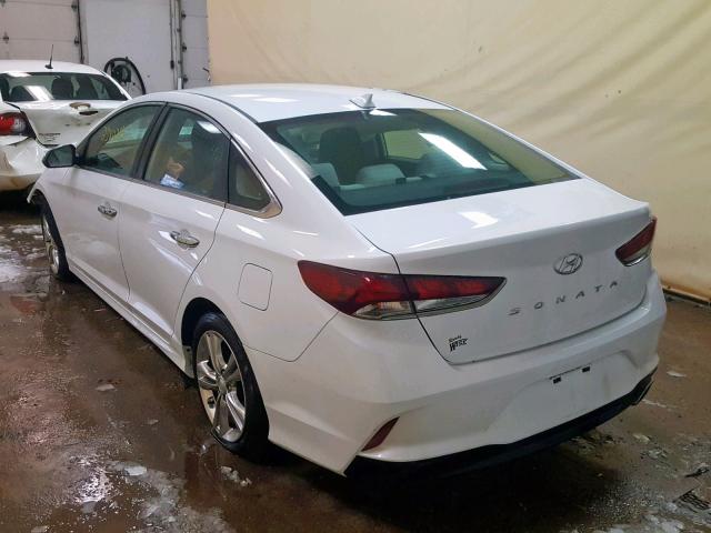 5NPE34AF4JH608101 - 2018 HYUNDAI SONATA SPO WHITE photo 3