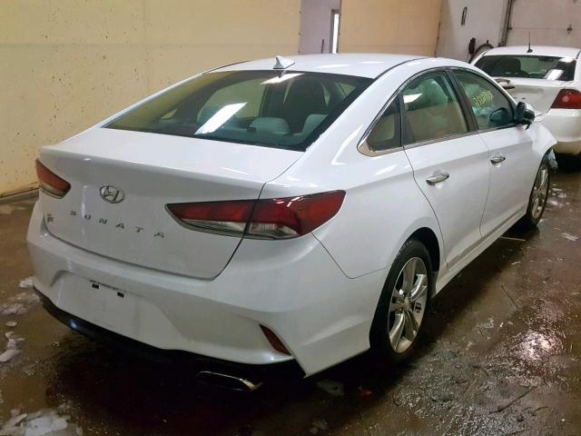 5NPE34AF4JH608101 - 2018 HYUNDAI SONATA SPO WHITE photo 4