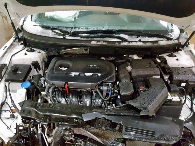 5NPE34AF4JH608101 - 2018 HYUNDAI SONATA SPO WHITE photo 7