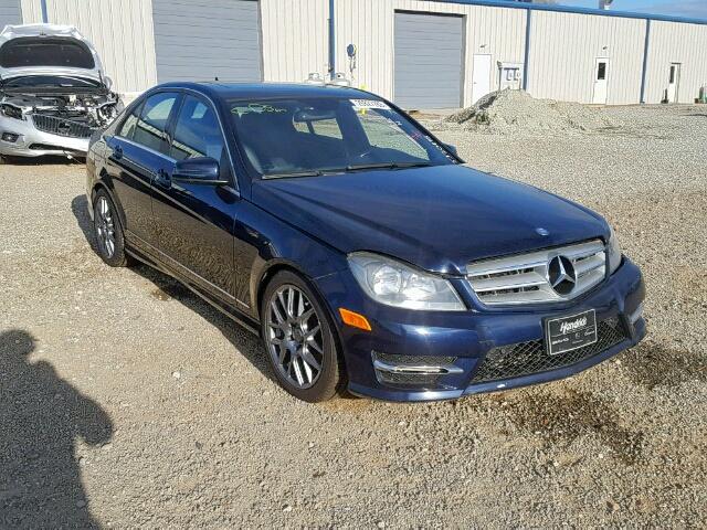 WDDGF4HB0DR257337 - 2013 MERCEDES-BENZ C 250 BLUE photo 1