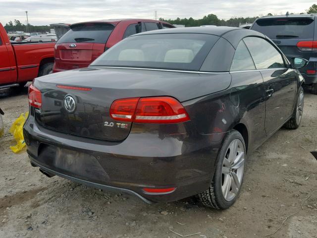 WVWFW8AH3EV000497 - 2014 VOLKSWAGEN EOS LUX 棕色 照片 4
