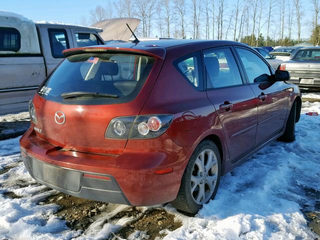 JM1BK344191230364 - 2009 MAZDA 3 S RED photo 4