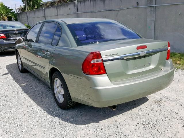 1G1ZT528X5F147163 - 2005 CHEVROLET MALIBU LS GREEN photo 3