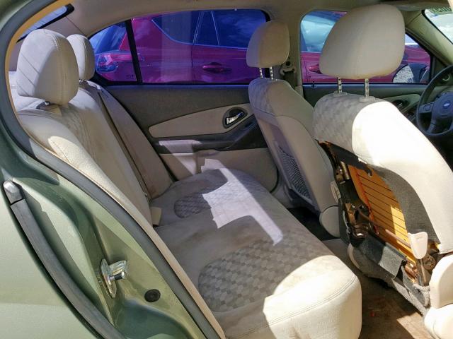 1G1ZT528X5F147163 - 2005 CHEVROLET MALIBU LS GREEN photo 6