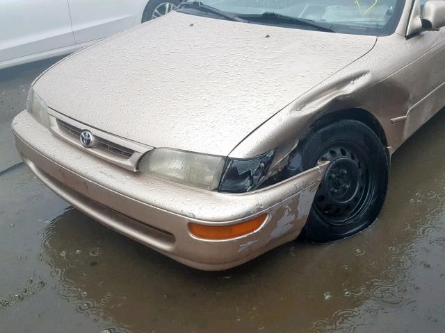 1NXBB02E6TZ474510 - 1996 TOYOTA COROLLA DX GOLD photo 9