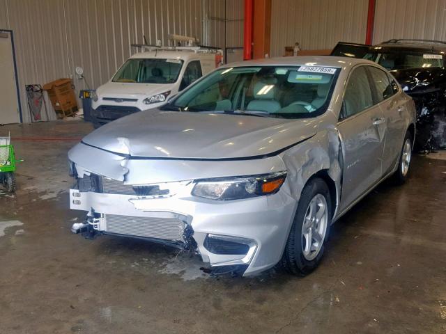 1G1ZB5ST6JF118356 - 2018 CHEVROLET MALIBU LS SILVER photo 2