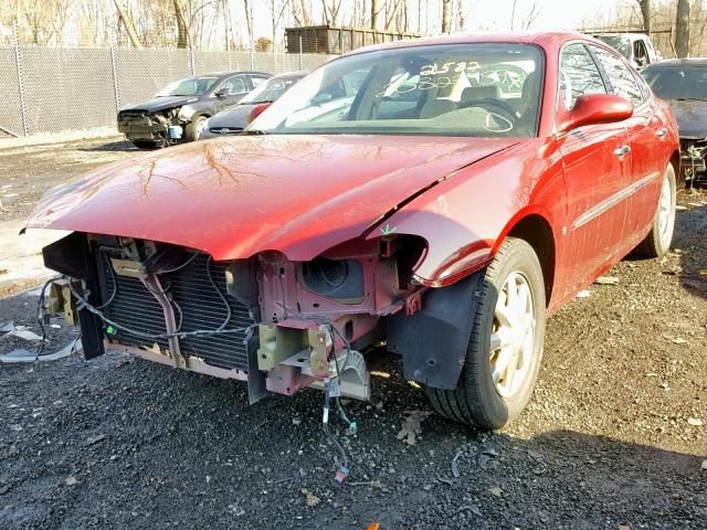 2G4WD582X81177829 - 2008 BUICK LACROSSE C RED photo 2