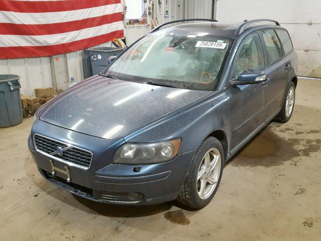 YV1MW682072282318 - 2007 VOLVO V50 T5 BLUE photo 2