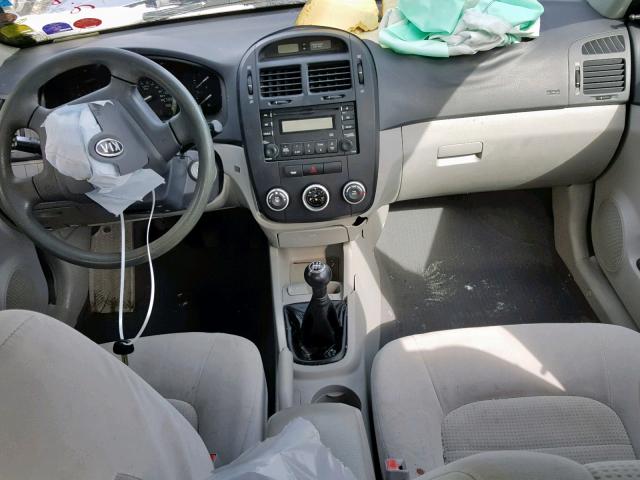 KNAFE121685510369 - 2008 KIA SPECTRA EX BLUE photo 9