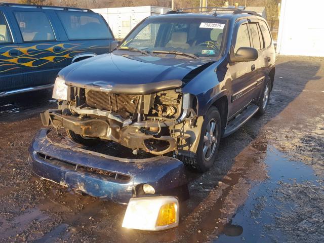 1GKDT13S142397843 - 2004 GMC ENVOY BLUE photo 2