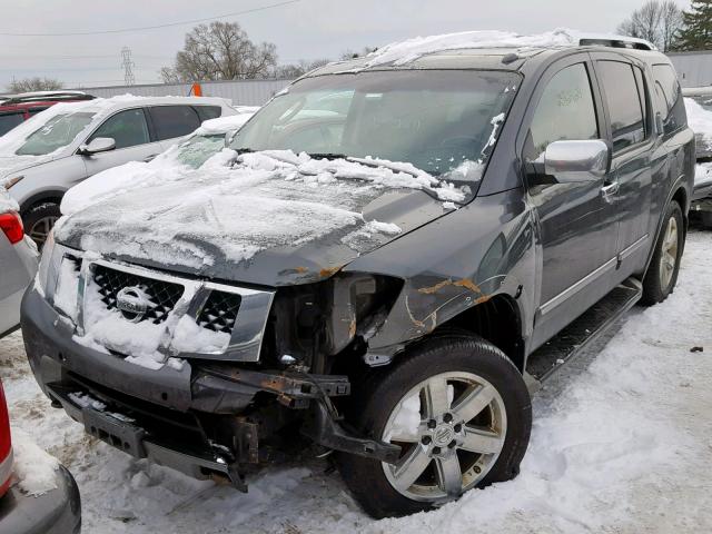 5N1AA0NE8AN604790 - 2010 NISSAN ARMADA PLA GRAY photo 2