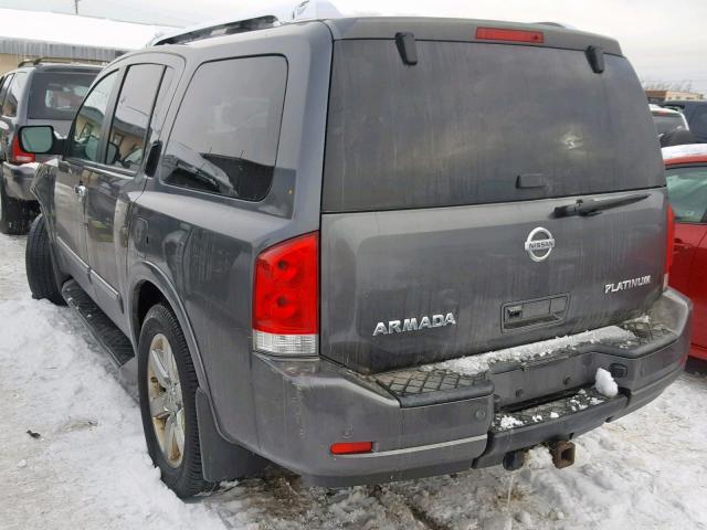 5N1AA0NE8AN604790 - 2010 NISSAN ARMADA PLA GRAY photo 3