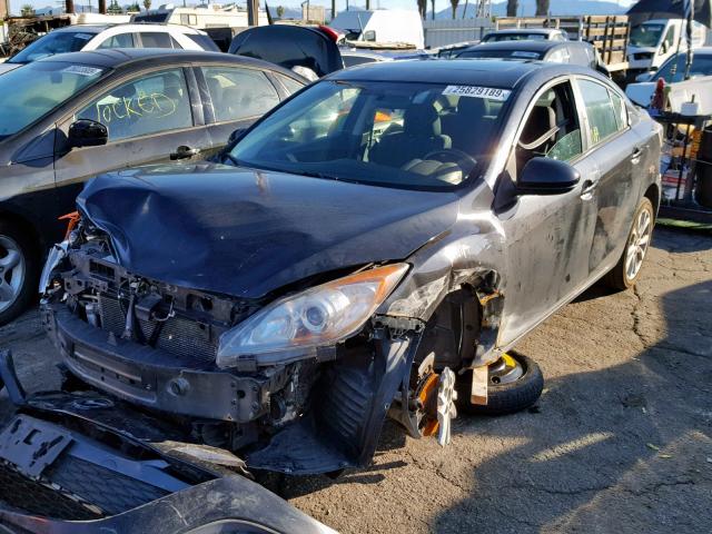 JM1BL1U63B1373759 - 2011 MAZDA 3 S BLACK photo 2