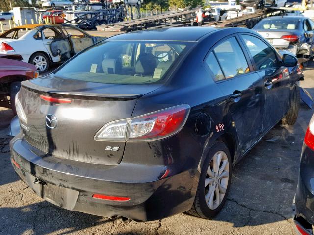 JM1BL1U63B1373759 - 2011 MAZDA 3 S BLACK photo 4