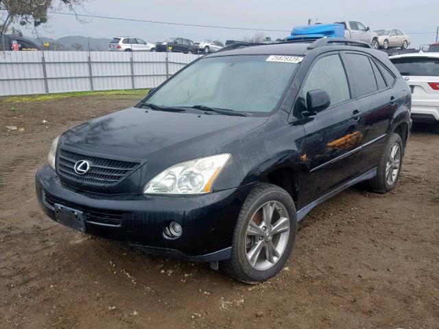 JTJHW31U760005979 - 2006 LEXUS RX 400 BLACK photo 2