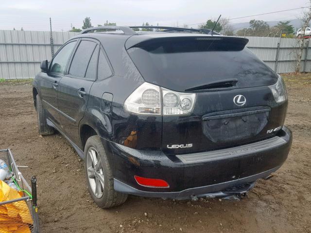 JTJHW31U760005979 - 2006 LEXUS RX 400 BLACK photo 3