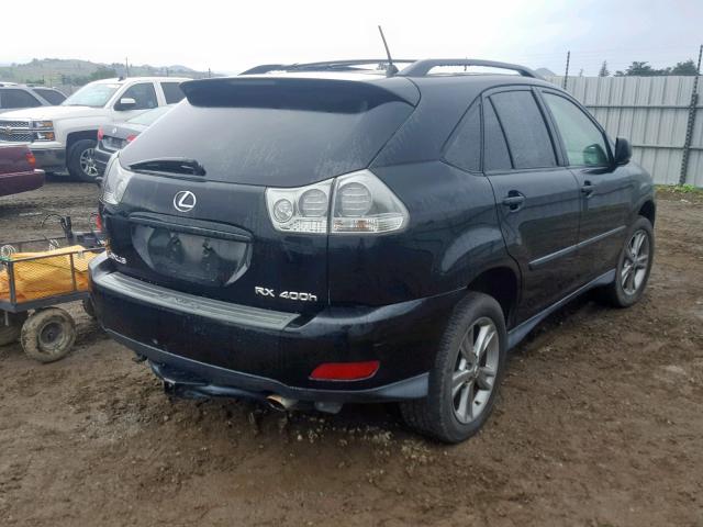 JTJHW31U760005979 - 2006 LEXUS RX 400 BLACK photo 4