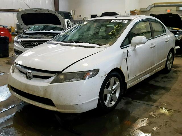 2HGFA159X8H012945 - 2008 HONDA CIVIC EXL WHITE photo 2