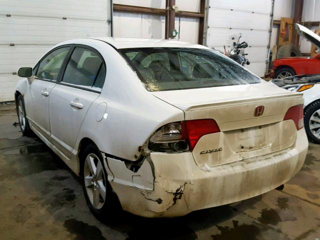 2HGFA159X8H012945 - 2008 HONDA CIVIC EXL WHITE photo 3