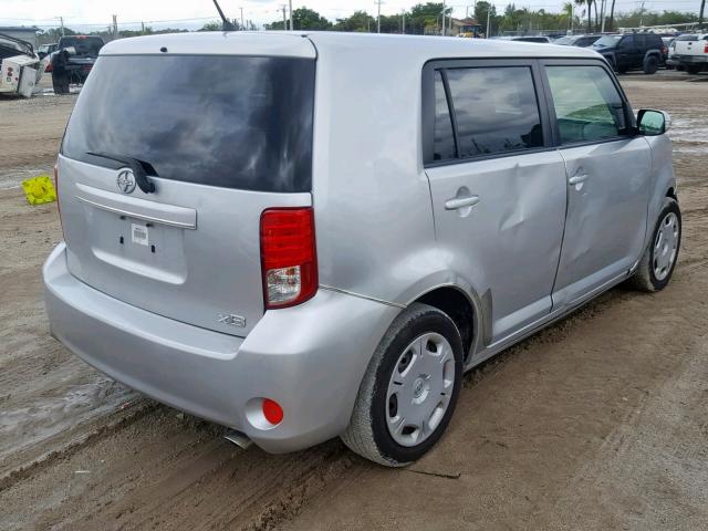 JTLZE4FE7B1121211 - 2011 TOYOTA SCION XB SILVER photo 4