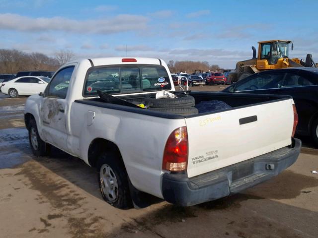 5TENX22N45Z084160 - 2005 TOYOTA TACOMA WHITE photo 3