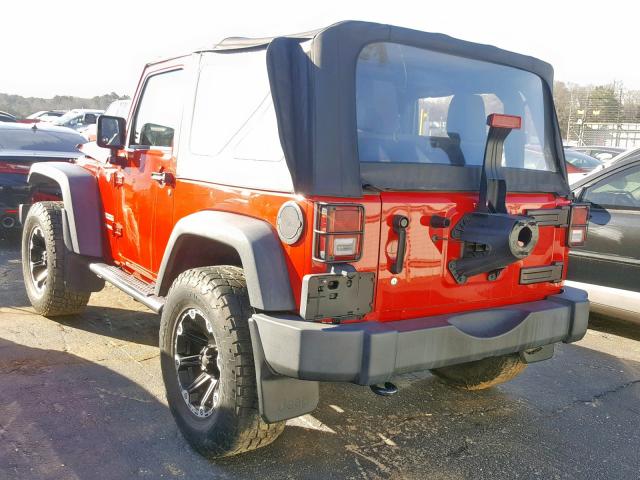 1J4AA2D1XBL534361 - 2011 JEEP WRANGLER S RED photo 3