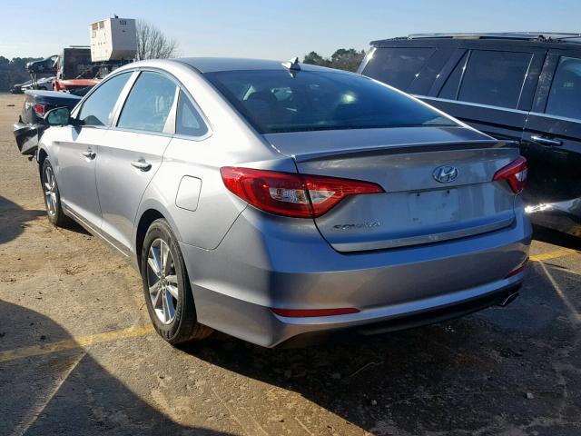 5NPE24AF8HH550054 - 2017 HYUNDAI SONATA SE SILVER photo 3