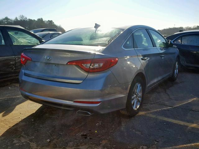 5NPE24AF8HH550054 - 2017 HYUNDAI SONATA SE SILVER photo 4