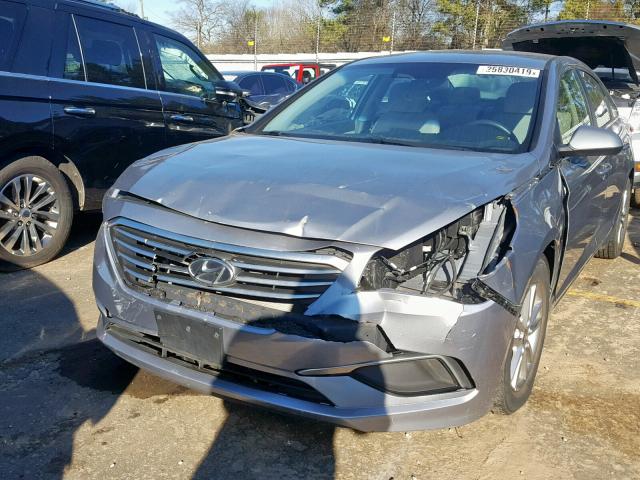 5NPE24AF8HH550054 - 2017 HYUNDAI SONATA SE SILVER photo 9