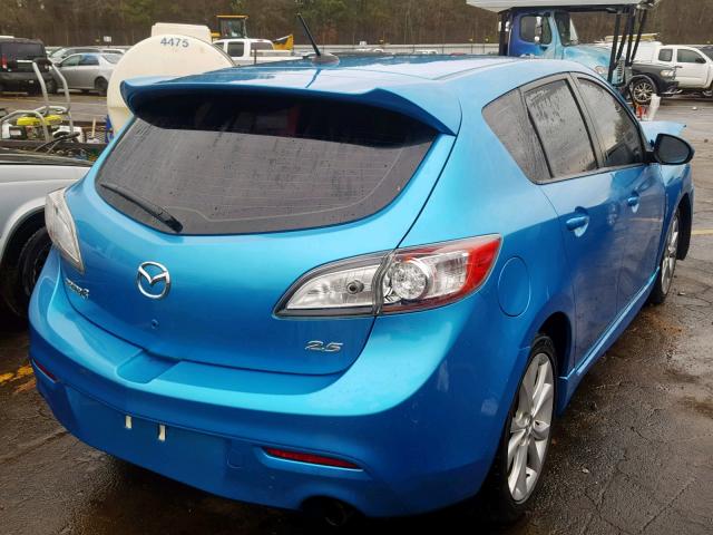 JM1BL1H54A1256224 - 2010 MAZDA 3 S BLUE photo 4