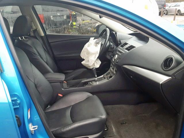 JM1BL1H54A1256224 - 2010 MAZDA 3 S BLUE photo 5