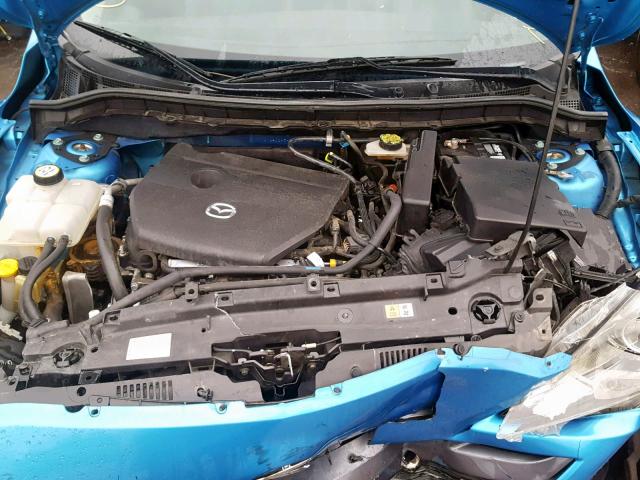 JM1BL1H54A1256224 - 2010 MAZDA 3 S BLUE photo 7