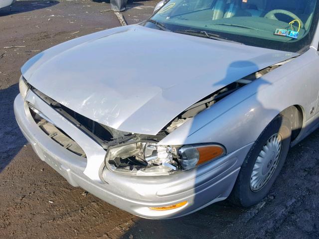 1G4HR54K41U109861 - 2001 BUICK LESABRE LI SILVER photo 9