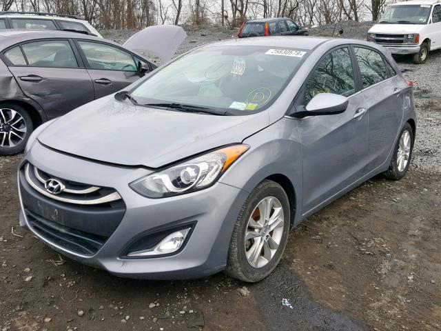 KMHD35LH6EU215031 - 2014 HYUNDAI ELANTRA GT GRAY photo 2