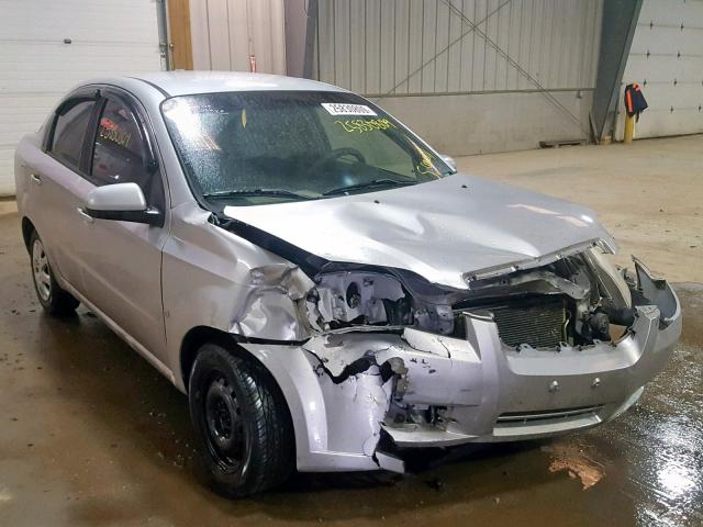 KL1TD56EX9B664395 - 2009 CHEVROLET AVEO LS GRAY photo 1