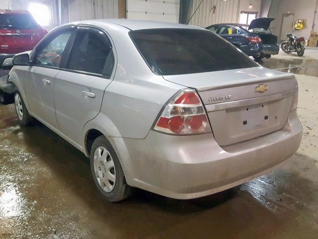 KL1TD56EX9B664395 - 2009 CHEVROLET AVEO LS GRAY photo 3