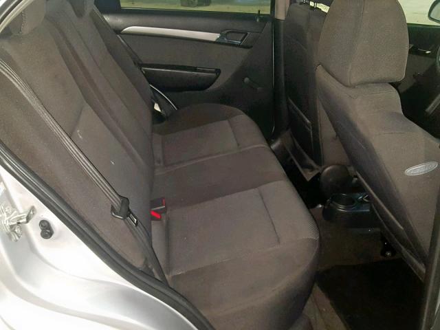 KL1TD56EX9B664395 - 2009 CHEVROLET AVEO LS GRAY photo 6