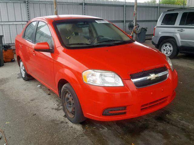 KL1TD5DE3BB137906 - 2011 CHEVROLET AVEO LS RED photo 1