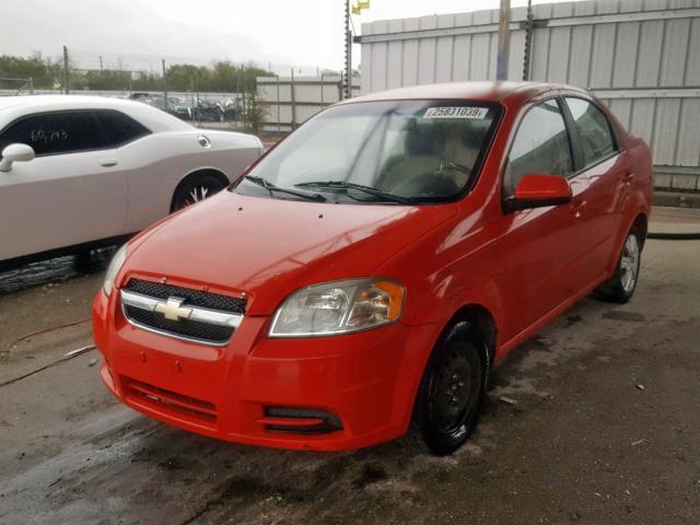 KL1TD5DE3BB137906 - 2011 CHEVROLET AVEO LS RED photo 2