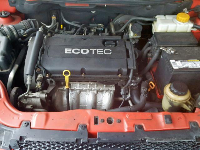 KL1TD5DE3BB137906 - 2011 CHEVROLET AVEO LS RED photo 7