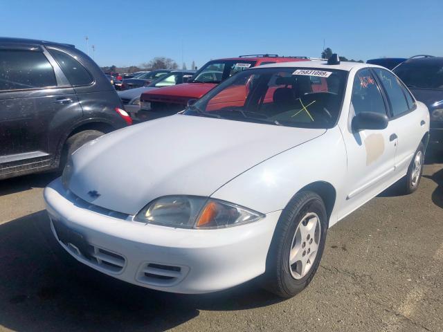 1G1JC524317168385 - 2001 CHEVROLET CAVALIER B WHITE photo 2