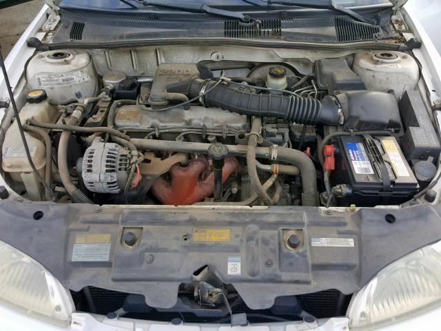 1G1JC524317168385 - 2001 CHEVROLET CAVALIER B WHITE photo 7