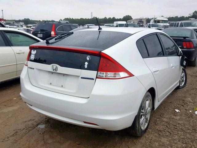 JHMZE2H75BS001771 - 2011 HONDA INSIGHT EX WHITE photo 4