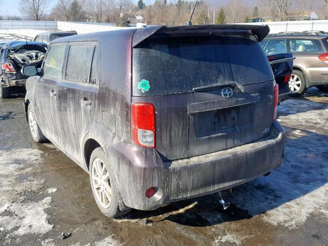 JTLZE4FE4B1125202 - 2011 TOYOTA SCION XB Бордовый фото 3