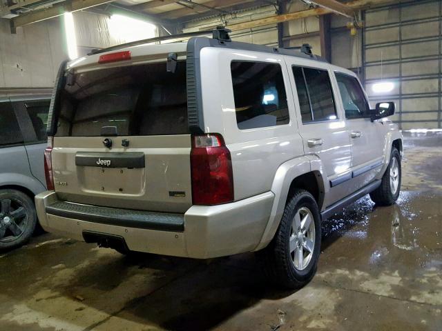 1J8HG48P47C528665 - 2007 JEEP COMMANDER TAN photo 4